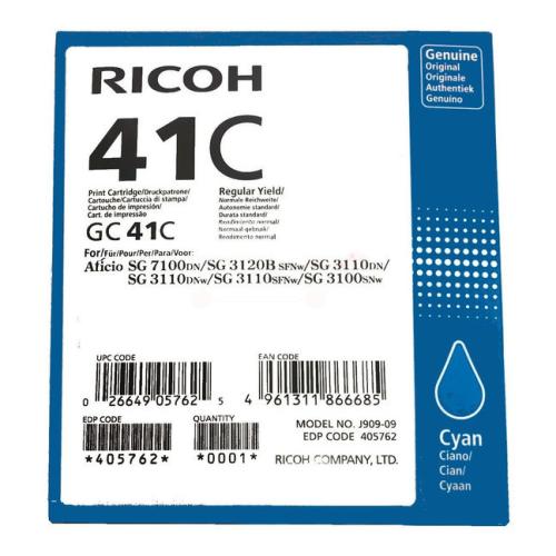 Ricoh Cartucho de tinta ciano (405762 / GC41C)